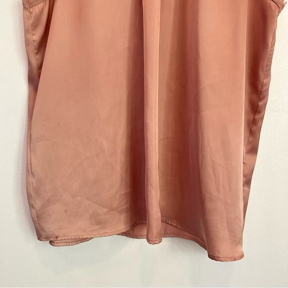 Zara Sleeveless Satin Blouse Pink Size S - Picture 3 of 7